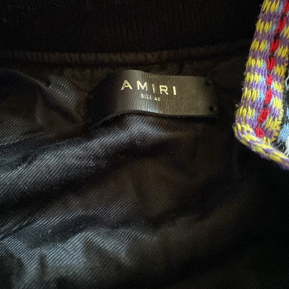 AMIRI Tie Dye Colorful Women's Bomber Jacket size 48 L - Picture 5 of 5